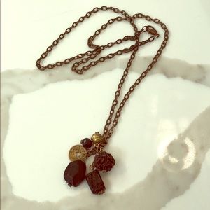 Unique bead and chain necklace